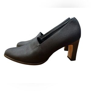 Jones New York Leather Black Heels | Made in Italy